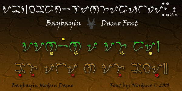 Baybayin Modern Damo Font