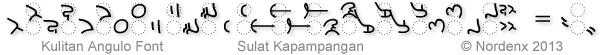 Kulitan Angulo Font