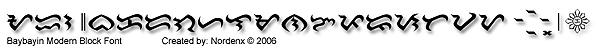 Baybayin Modern Block Font