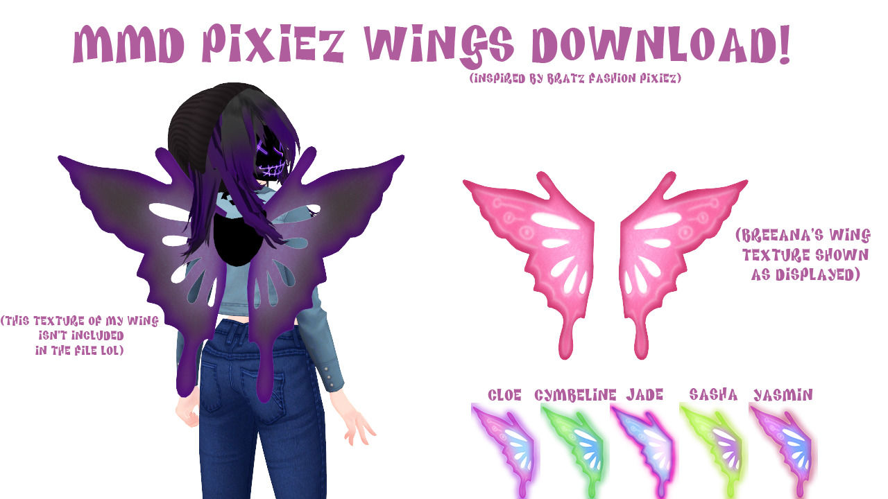 MMD Pixiez Wings Download by blacklite-catt on DeviantArt