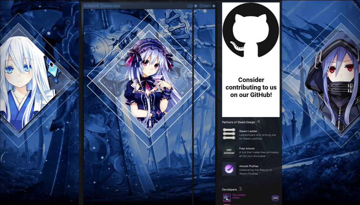 Free Steam artwork showcase [Animated] by rickyinii2 on DeviantArt
