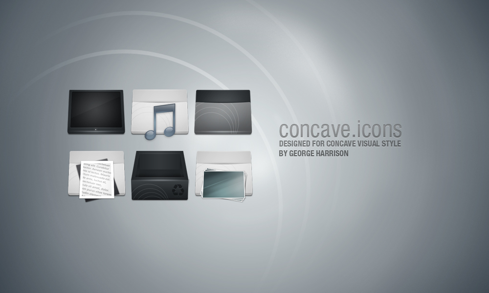 Concave Icons by gakuseisean