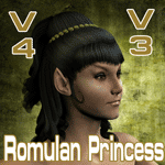 Romulan Princess hair V4 V3