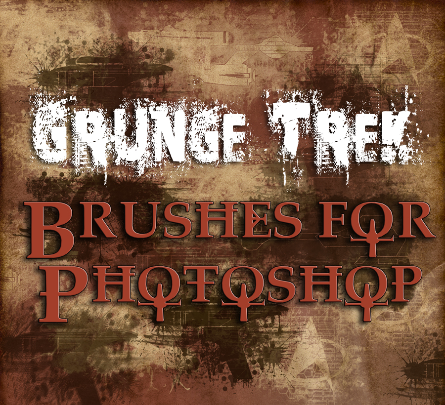 Grunge Trek Brushes for Photoshop