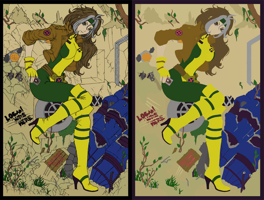 Rogue X-Men Flats