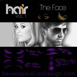 FREE | HIGH RES | Hair Vol.1 | FACE Brushes