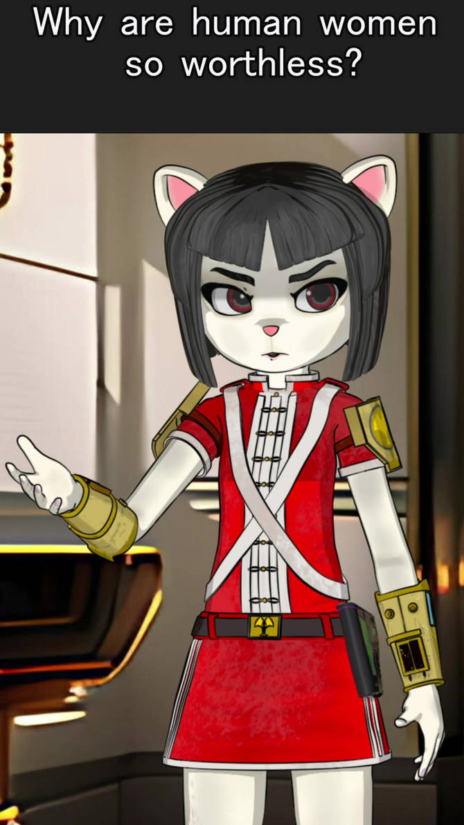 Cat girl does not like human females. by Kirifuki on DeviantArt