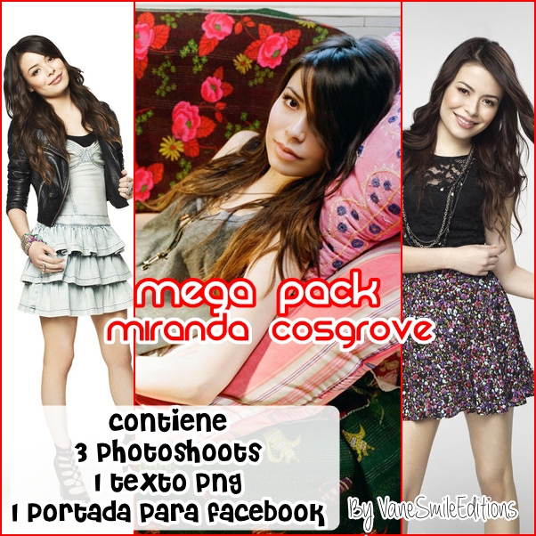 Mega Pack Miranda Cosgrove by VaneSmileEditions on DeviantArt