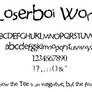 loserboi wonky font