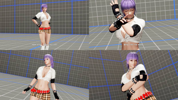 (Free DL) DoA6 Candy Cane Cosplay (Ayane)