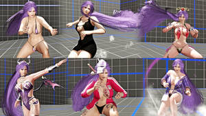 (Free DL)DoA6 Messy Kitsune Hair Very Long (Ayane)