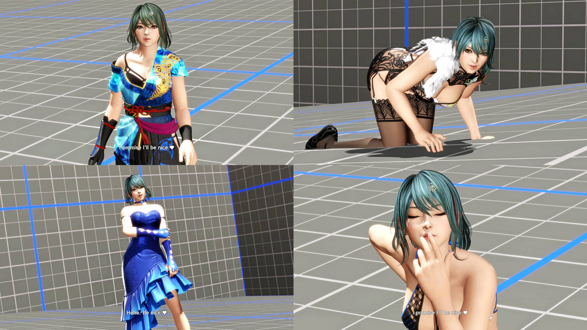 (Free DL) DoA6 DoAXVV One Curl Bob Hair (Tamaki)