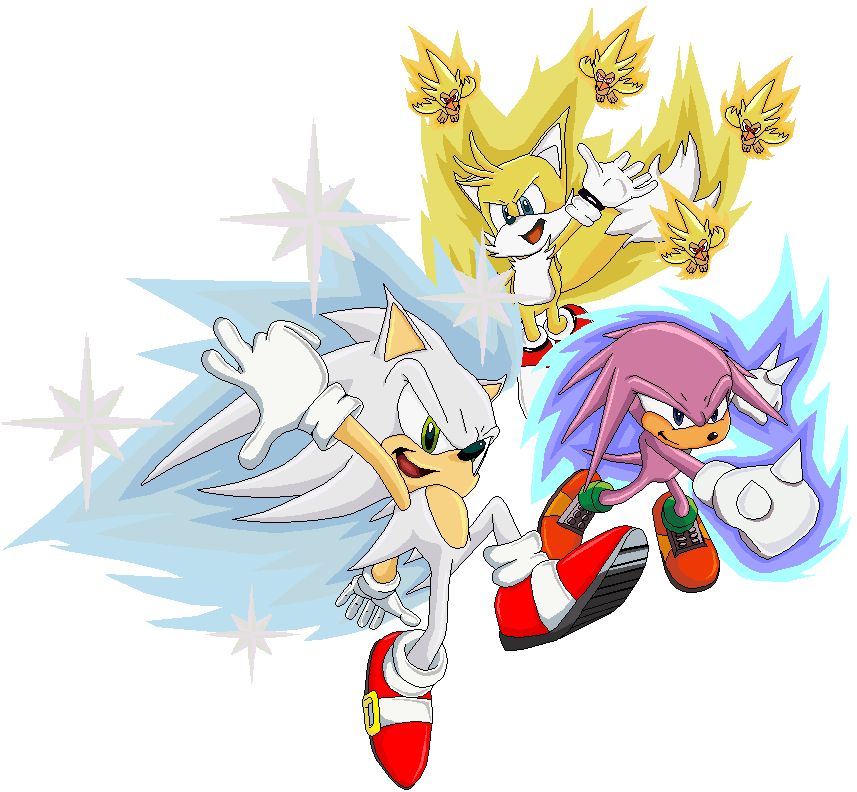 Fleetway Super Sonic - Hyper Sonic - Shadow - Silver Sonic