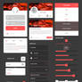 Free Awesome Flat UI KIT WITH PSD