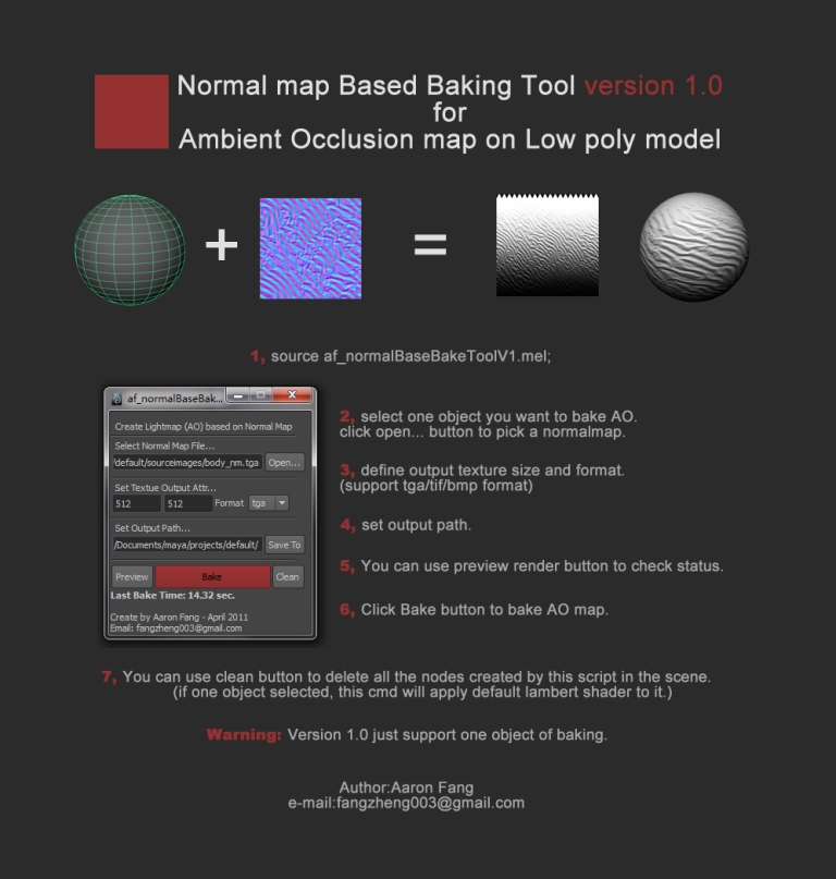 Normal Map Based Baking Tool