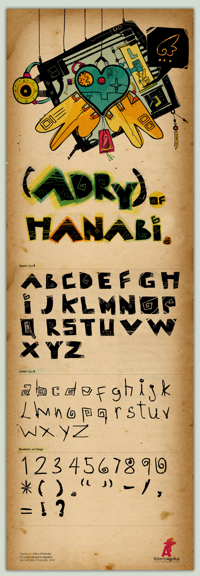 Type face: Adry of Hanabi