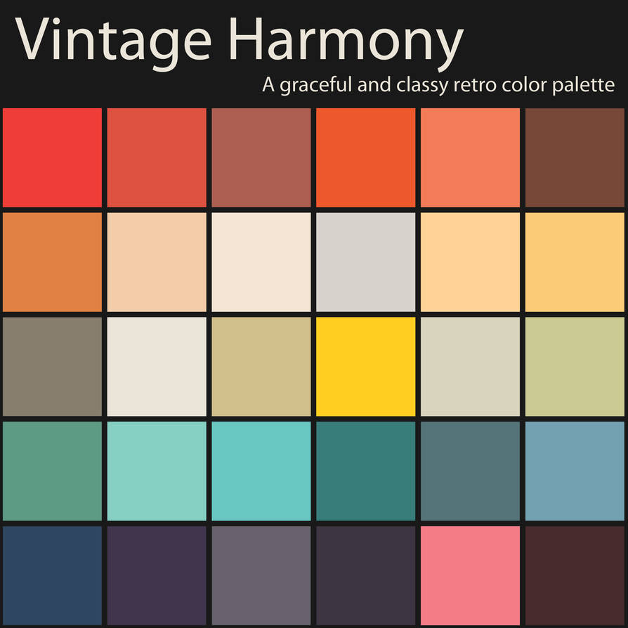 Vintage Harmony Color Palette by hassified on DeviantArt