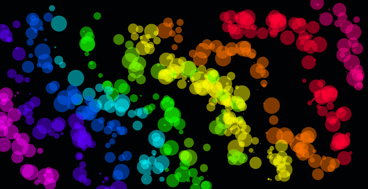 Wallpaper Rainbow Wolf