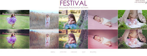 FREE Festival Photoshop Action