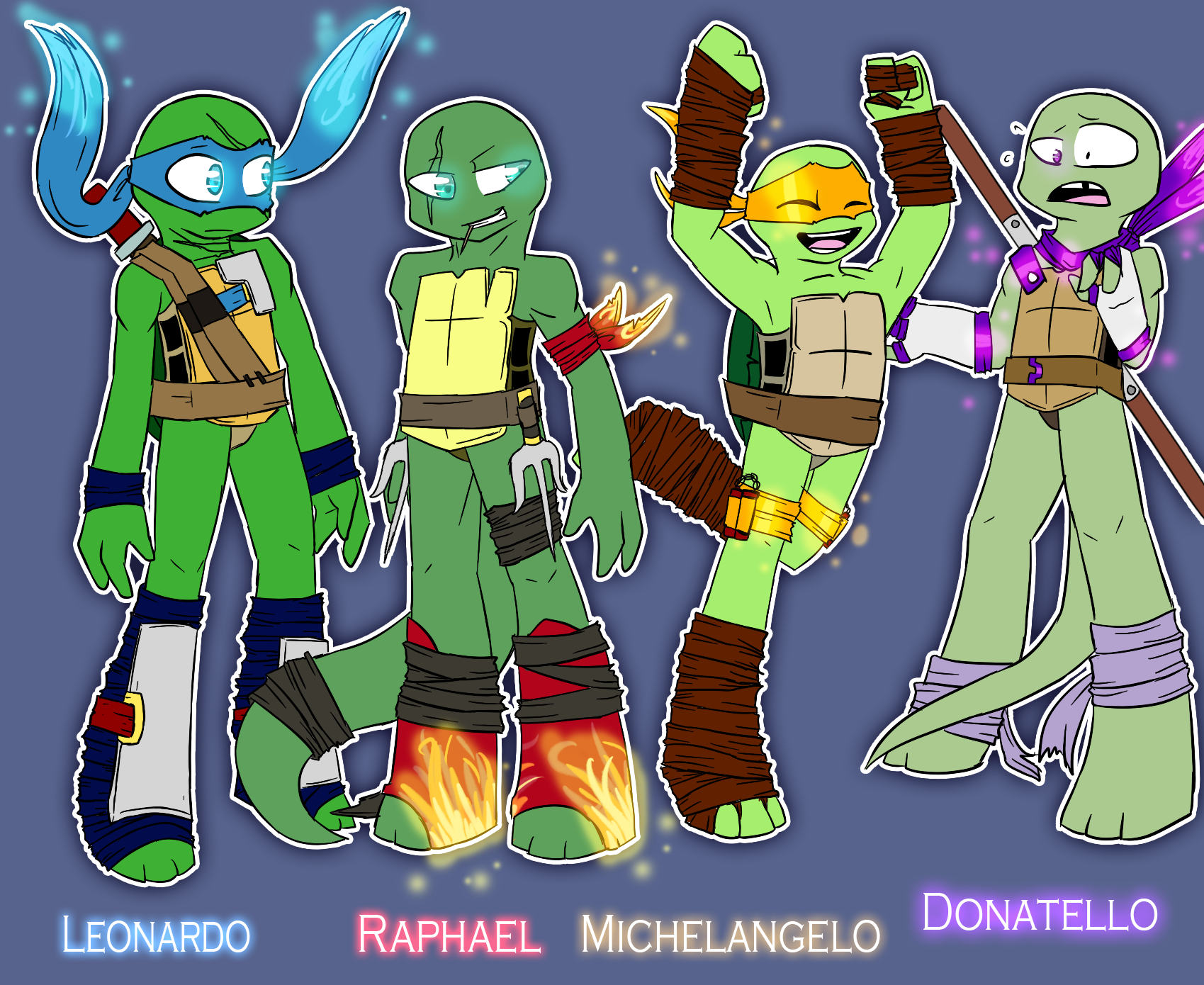 Tmnt Au by AirinNix-Extreme on DeviantArt, image size:1699x1390