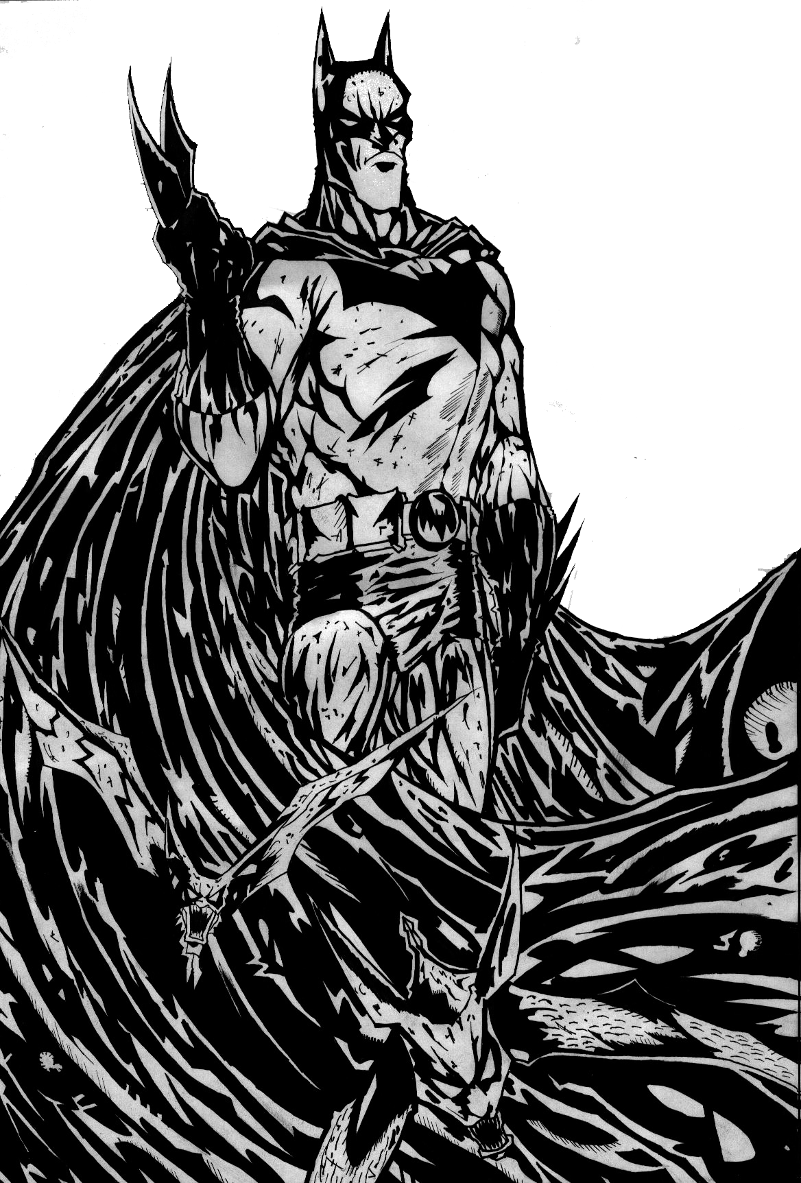 Batman with bats by rapenadja on DeviantArt