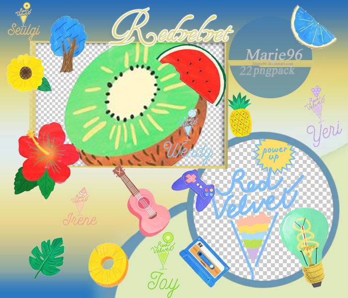 Red Velvet Summer Magic Stickers by Marje96 on DeviantArt