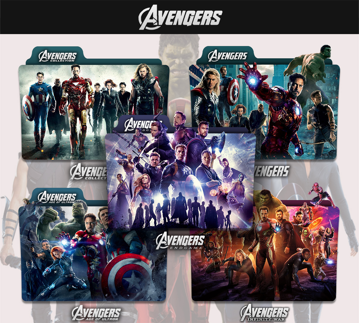 The Avengers 2012 - 2019 Folder Icon