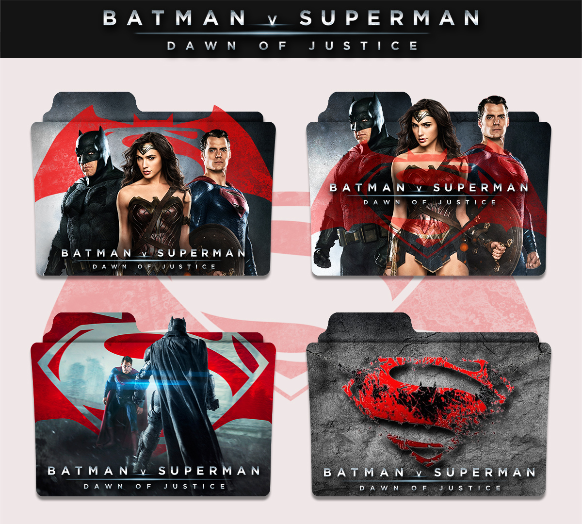 Batman v Superman Dawn of Justice 2016 Folder Icon