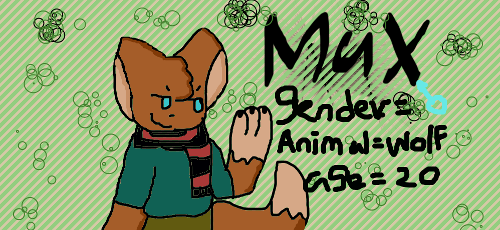 max the wolf character made by me by hiimpanther on DeviantArt