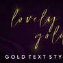 GOLD TEXT STYLES