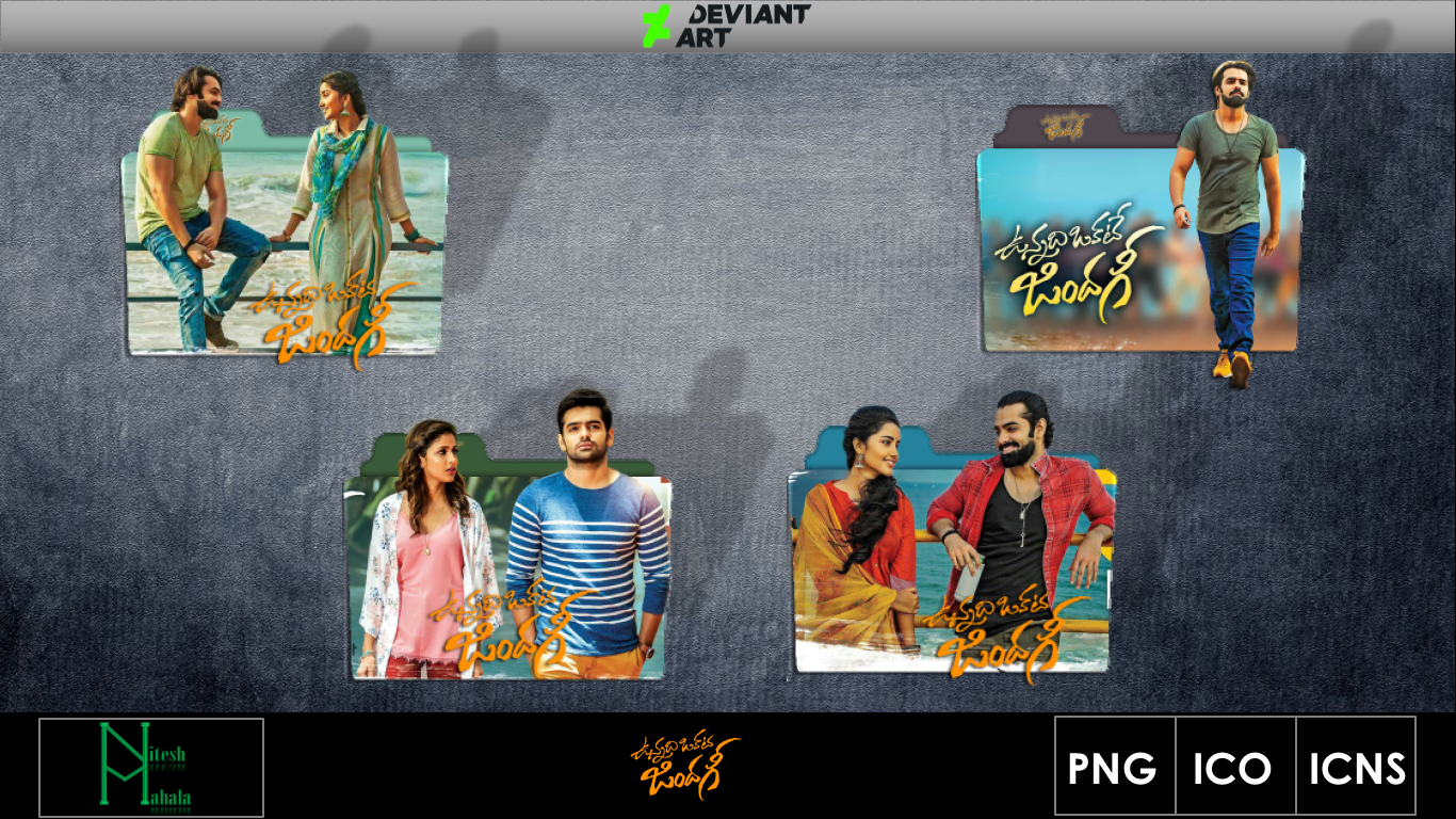 Vunnadhi Okate Zindagi 2018 Movie Folder Icons By Niteshmahala On Deviantart