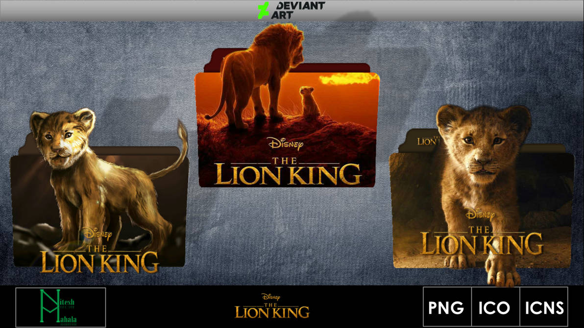 The Lion King 2019 Movie Folder Icons By Niteshmahala On Deviantart