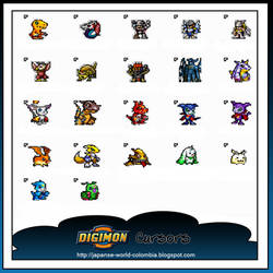 Digimon Cursors By JWC