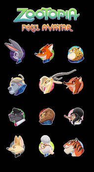 Zootopia Pixel Avatars