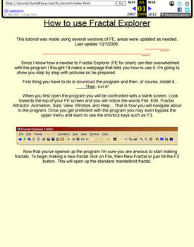 How to use Fractal Explorer