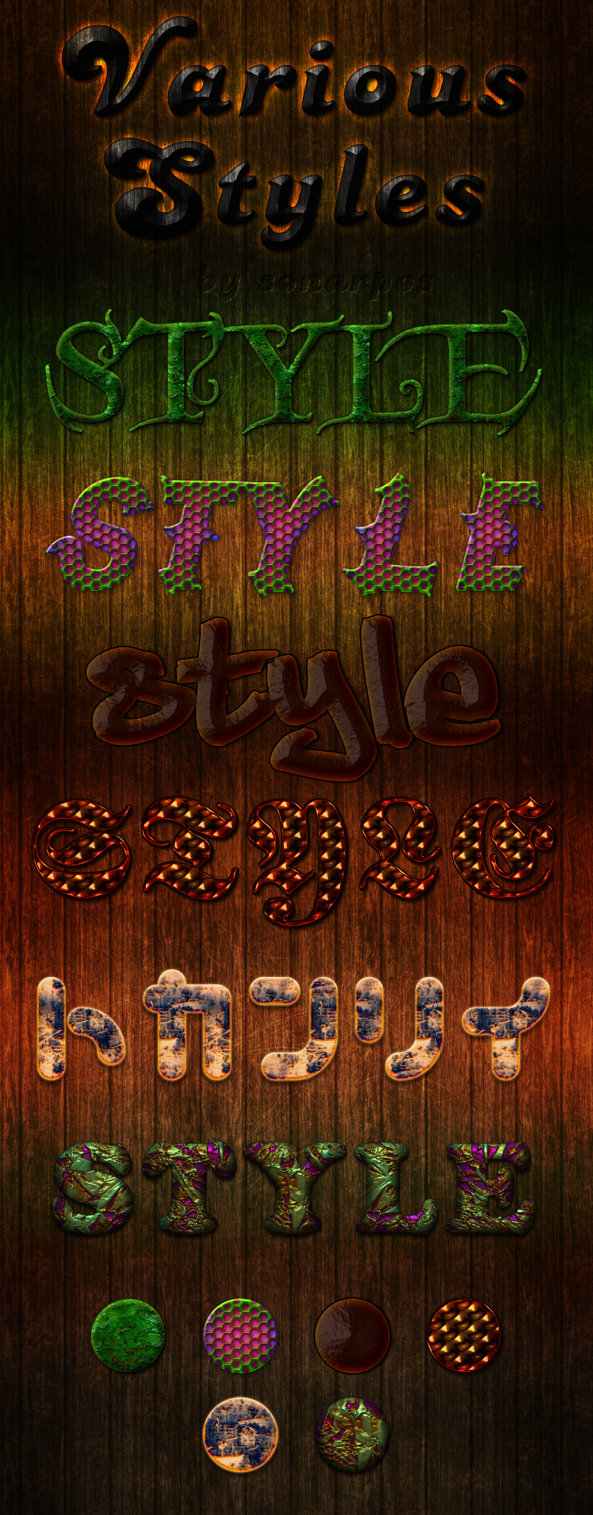6 Fun Free Photoshop Text Effects