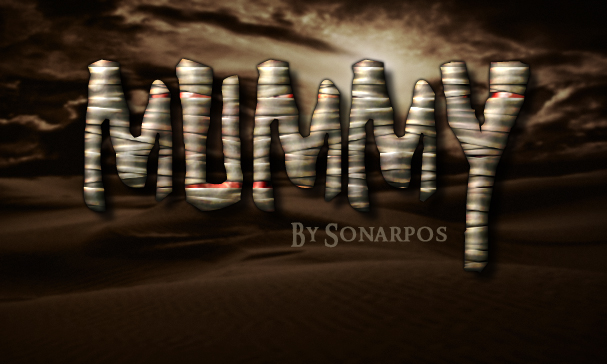 Egyptian Mummy Free Photoshop Text Effect