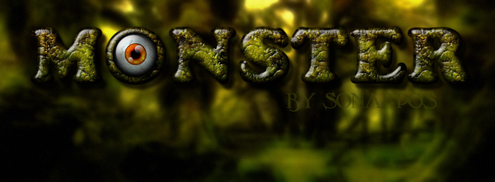 Monster Free Horror Photoshop Text Effect