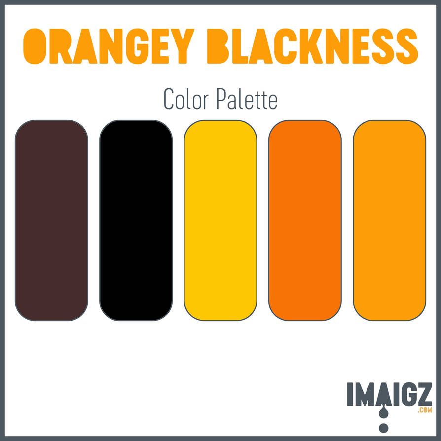 Orangey Blackness Palette by IMAIGZ on