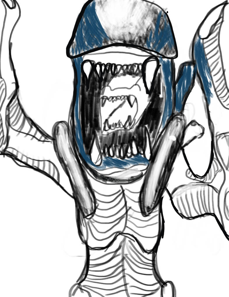 Alien Drawing by hunter2888 on DeviantArt