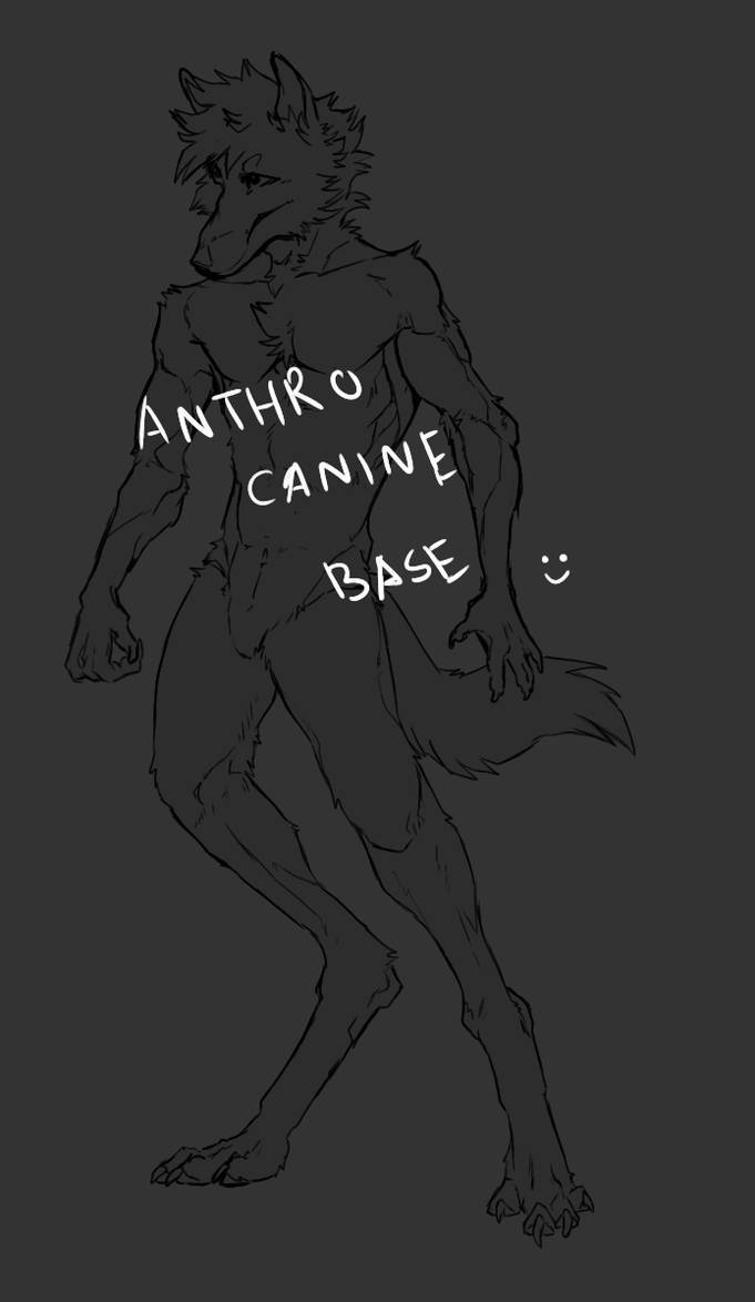 Basic Anthro Canine F2U Base by YU09l on DeviantArt