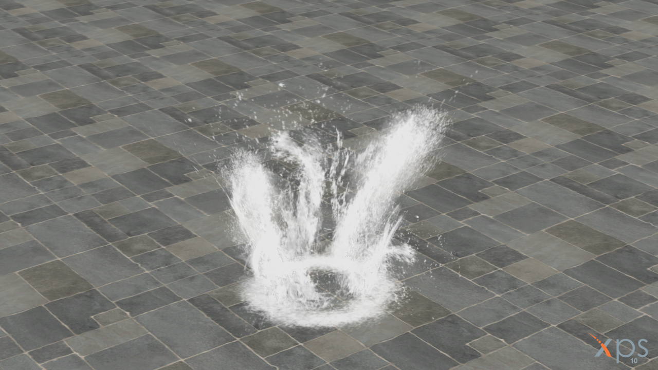 Water splash for XNALara/XPS