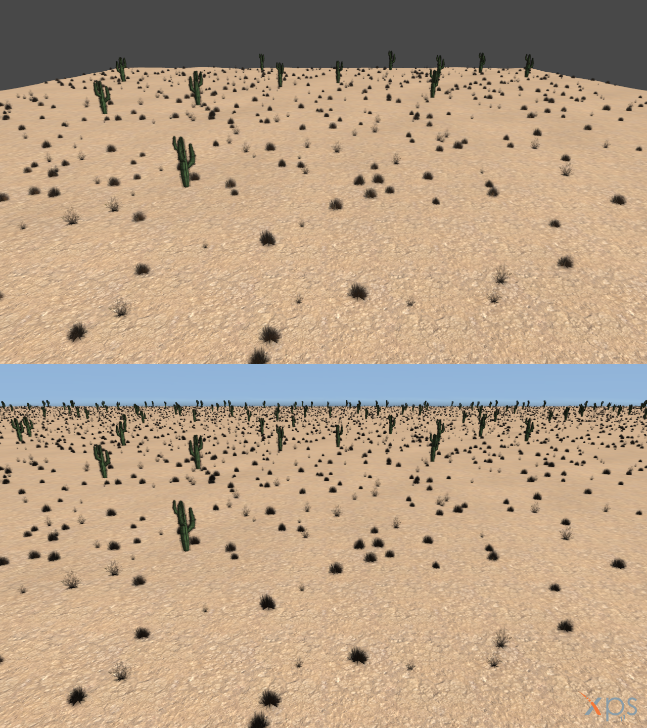 Seamless desert terrain for XNALara/XPS