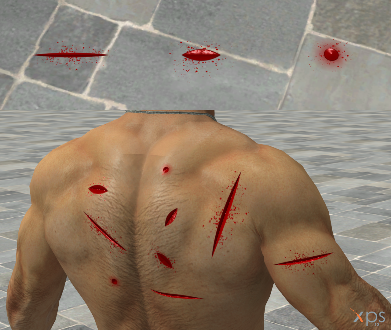 Wounds for XNALara/XPS