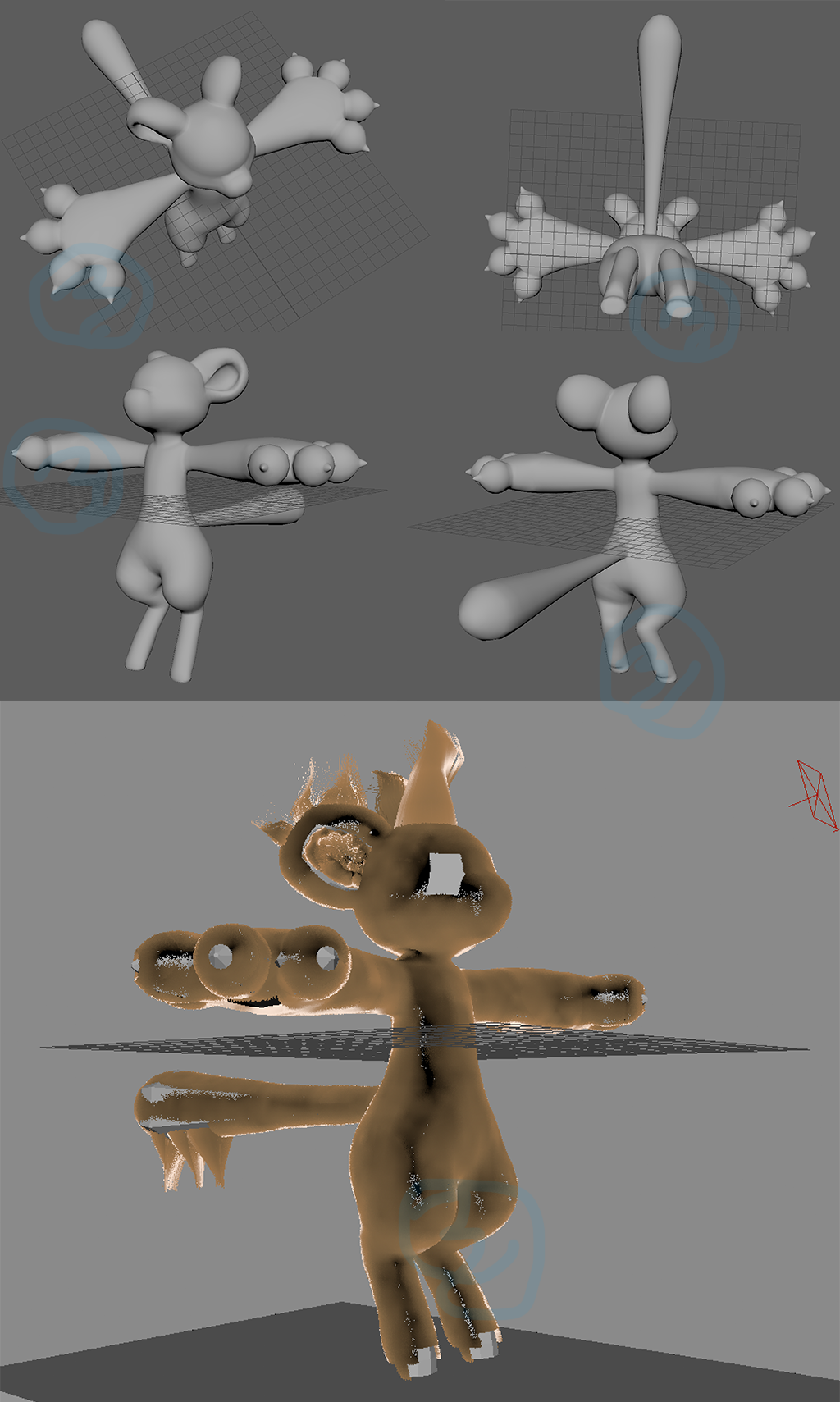 Bagbean Model WIP 02 by Zwaa on DeviantArt