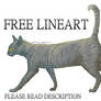 FREE Feline Lineart + Shading #3