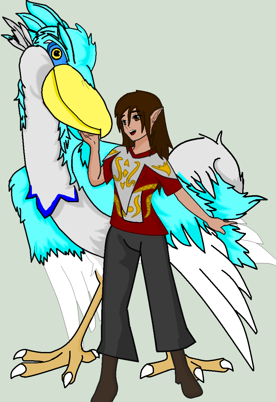 Avery and her Loftwing by LightningDraco on DeviantArt
