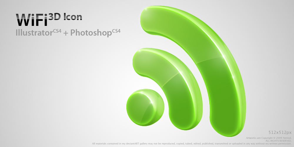 WiFi 3D Icon