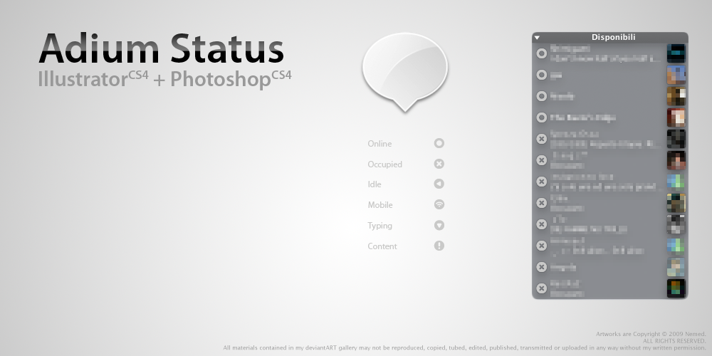 Adium Status by Nemed