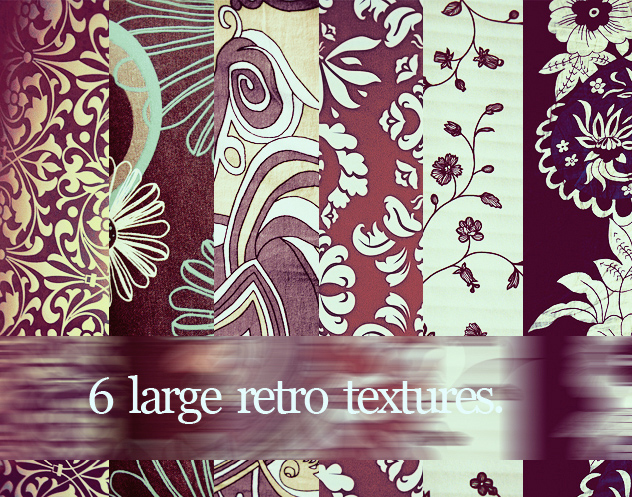 6 large retro textures 01pack.